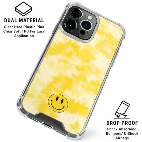 Yellow Tie Die iPhone 16 Pro Clear Case